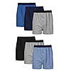 Moisture-Wicking Knit Jersey Boxers, 6-Pack