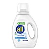 All Liquid Laundry Detergent, 30.0 fl oz or All Mighty Pacs Laundry Detergent Free Clear, 0.66 oz, 19 pack - $2.69 ($2.39 on 10/13-10/14)