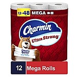 48-Pk Charmin Toilet Paper Mega Rolls (Ultra Strong or Soft) + $25 Walgreens Cash $36.15 after $15 Rebate + Free Store Pickup