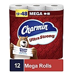 48-Ct Charmin Toilet Paper Mega Rolls (Ultra Strong or Soft) + $24 Walgreens Cash $36.15 after $15 Rebate + Free Shipping