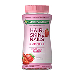 80-ct Nature's Bounty Hair, Skin &amp; Nails Gummy Vitamins w/ Biotin, 2 for $4.50 + free store pickup on $10+.  AND MORE