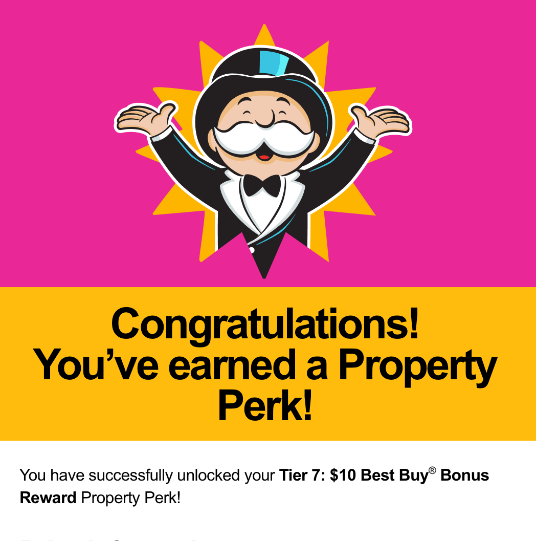 PSA - $10 Bestbuy Credit from McDonald’s Monopoly
