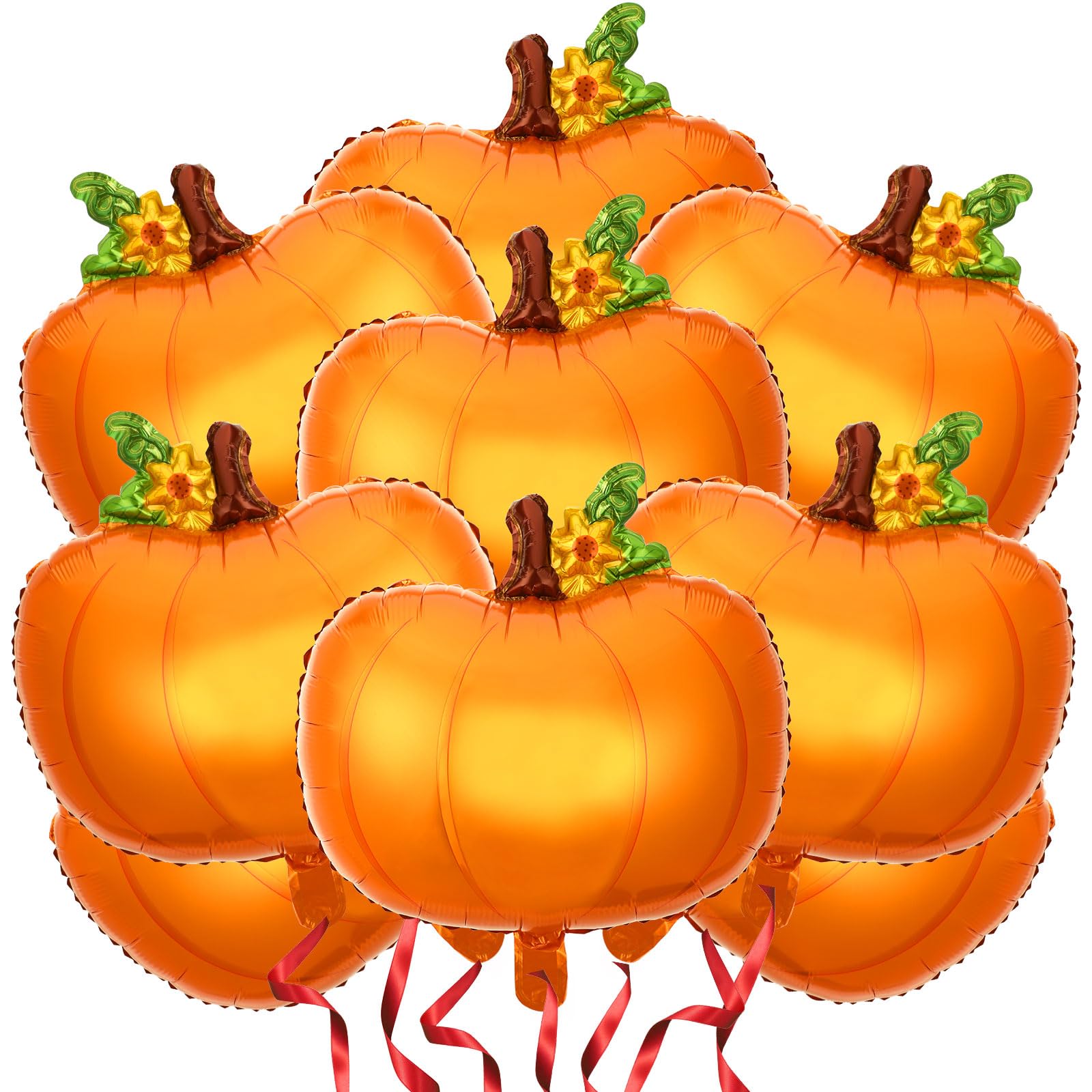 NOVWANG 18Pcs Pumpkin Balloons for Halloween Party Decorations