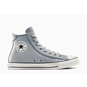 Chuck Taylor All Star Leather & Suede Shoes (Wide Width, Grey) .50 + Free Shipping