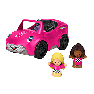 $9.67 + $2.75 Walmart Cash - Fisher-Price Little People Barbie Convertible Toy Car with Music Sounds & 2 Figures