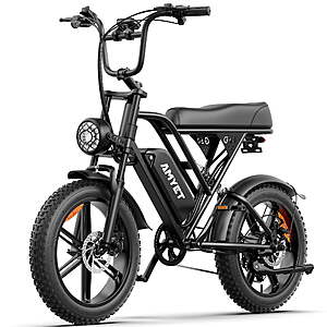 Walmart+ Early Access - AMYET G60 Peak 1500W Electric Bike, 20" Fat Tire E-Mountain Bikes, 48V 20Ah 32MPH Ebike for Adults Full Suspension - $593