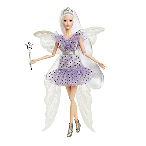 Barbie Signature Collectible Tooth Fairy Doll with Shimmery Fairy Wings, Wand & Tiara - $19.97