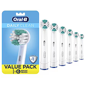 6-Pack Oral-B Electric Toothbrush Replacement Brush Heads Refill 2 for $48.80 + $40 Walgreens Cash + Free Shipping
