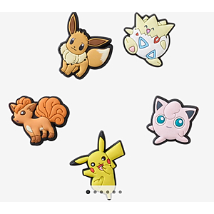 5-Pack Crocs Pokemon Character Jibbitz Small Decorative Charms $4 + Free Shipping