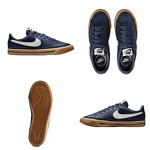 Nike Kids' Grade School Court Legacy Shoes, Boys', White/Royal - $22.97
