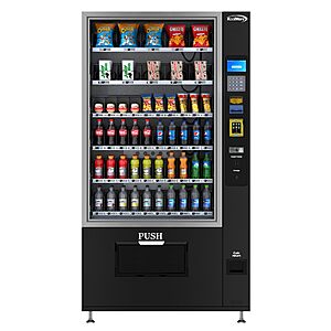 KoolMore Refrigerated Snack Vending Machine with 60 Slots,Bill Acceptor and Credit Card Reader in Black - $721.77
