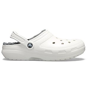 Crocs Classic Lined Clog White/Grey (various sizes) - $24.95
