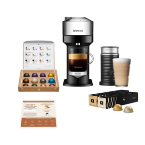 Nespresso Vertuo Next Deluxe with Aeroccino 3 and 32 Capsules - $139.99 + free shipping
