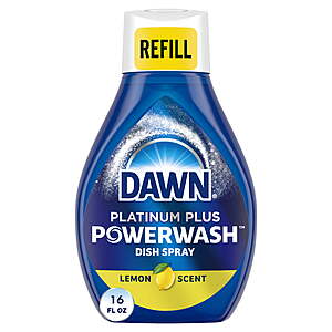 16-Oz Dawn Powerwash Spray Dish Soap Refill (various) + $4 Walmart Cash 2 for $7.90 