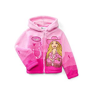 Barbie Girl's Plush Sherpa Jacket, (Sizes S-L) - from $10.86