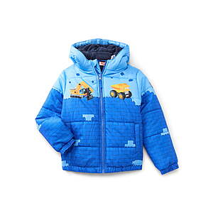LEGO® Toddler Boys Lego Bricks Puffer Jacket, Sizes 2T-5T (blue or red) - $11.60