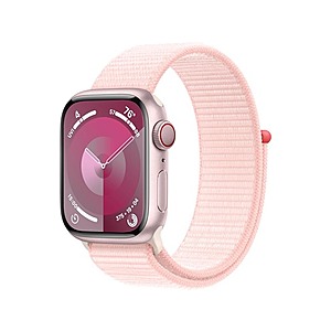 Apple Watch Series 9 [GPS + Cellular] Smartwatch - (Brown Box) - 41mm Pink for $229.99, 45mm Midnight - $239.99