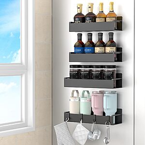 4-Pk HuggieGems Magnetic Spice Rack Organizer $10 