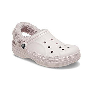 Crocs Unisex Baya Lined Fuzz Strap Clogs (5 colors) - $24.99