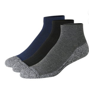 3-Pairs Hanes Comfort Fit Moisture-Wicking Memory Cushion Socks (Ankle or Crew) $2.70 