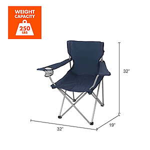 Ozark Trail Quad Folding Camp Chair with Cup Holder (various) - from @Walmart