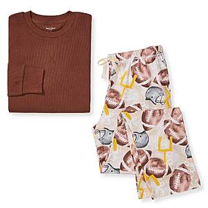 Football Season Organic Matching Men's or Women's Pajamas $4.50 & More + Free S&H
