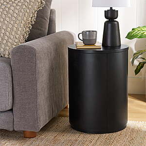 Better Homes & Gardens Miller Drum End Table, Black - $39