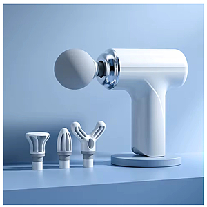 $10.32 + US Shipping - Massage Gun, 4 Replaceable Massage Heads, 6-Speed Mode Adjustment