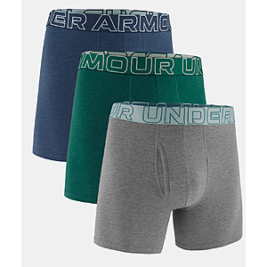 3-Pk UA Men’s Performance Cotton Blend 6" Boxerjock (LG, XXL, 3XL, 5XL) $17.50 + Free S&H