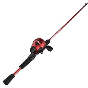 Zebco Slingshot Spincast Reel and Fishing Rod Combo, Red - $12.38
