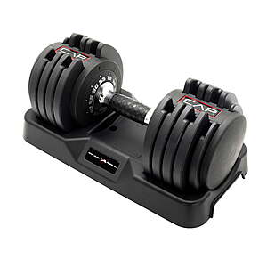CAP Barbell 10-in-1: 55-lb ADJUSTABELL Dumbbell $100, 25-lb ADJUSTABELL Dumbbell $65 + Free S&H