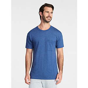 Athletic Works Men's and Big Men's Cotton Pocket Tee (Sizes  S-4XL)