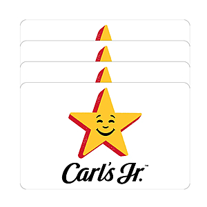 Costco Members - Carl's Jr Four Restaurant $25 eGift Cards ($100 Value) - $69.99 (digital delivery)