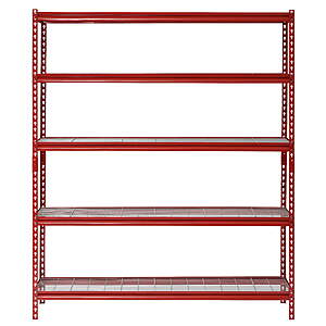 5-Tier Muscle Rack Steel Shelving Storage Rack (60"W x 24"D x 72"H) $60.80 + Free S&H