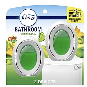 2-Pk Febreze Bathroom Air Freshener (Various) $2.55 +