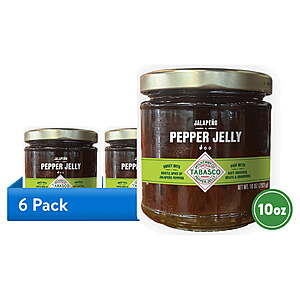 $12.36 | (6 pack) Tabasco Jalapeno Pepper Jelly, 10 oz, Dairy-Free ($2.06 each)