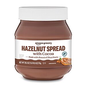 Amazon Grocery, Hazelnut Spread With Cocoa, 26.5 Oz - $4.93 or less w/ S&S