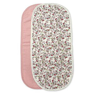 Carter's Child of Mine Infant Girl Burp Cloths, 2 Pack (blue, grey, or pink) $3 YMMV