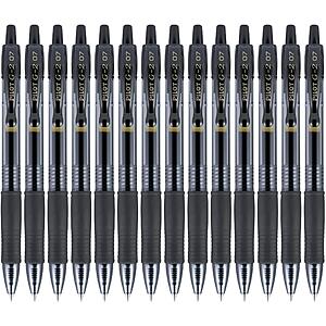 14-Pk Pilot G2 Premium Fine Point Rolling Ball Gel Pens (Black/0.7mm)