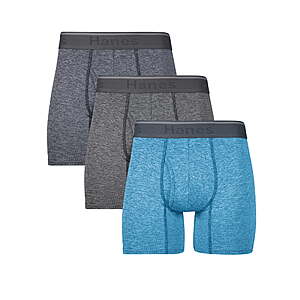 Underwear Boxer Briefs, 3-Pack, Comfort Flex Fit Boxer Briefs for Men, Stretch Mesh (2 options) - $7.75