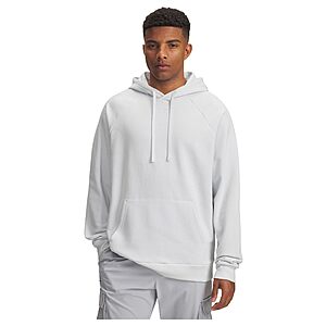 Under Armour Men's Rival Fleece Hoodie, Distant Gray/Distant Gray - $17.99