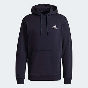 Adidas men's essentials fleece hoodie (legend ink / white) - $17 + free shipping