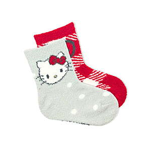 2-pk Boys & Girls Cozy Socks (Hello Kitty, Pokemon, Sonic, Spiderman & More)