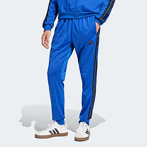 Adidas Men's 3-Stripes Tricot Regular Tapered Track Pants (Royal Blue) - $12.50 + free shipping