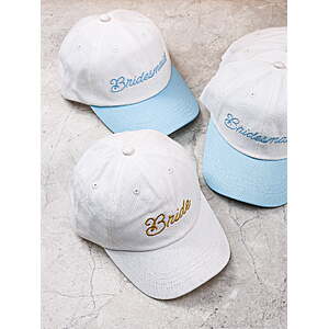 6 Pieces Baseball Hats, Adult, Bride and Bridesmaid Hat by Trimmings - $9