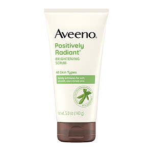 $8.12 | $4 Walmart Cash + Aveeno Positively Radiant Skin Brightening Exfoliating Daily Face Scrub, 5 oz + AND MORE