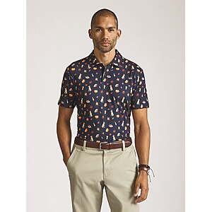 Chaps Men’s and Big Men’s Everyday Performance Printed Polo, Sizes S–2XL (4 designs) - from $4.75