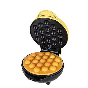 MyMini Electric Bubble Waffle Maker - $9.94