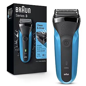 Braun Series 3 310s Wet & Dry Rechargeable Electric Shaver + $10 Walgreens Cash