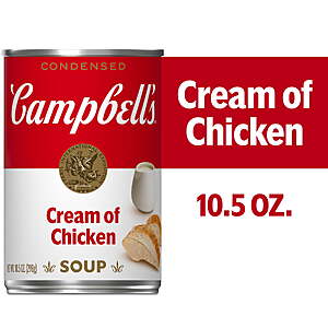 Campbell's Condensed Cream of Chicken Soup, 10.5 oz Can - $1